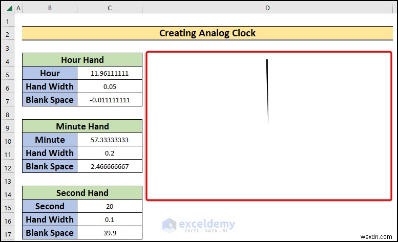 Excelでリアルタイムのアナログ時計を作る方法|初心者向けステップバイステップガイド