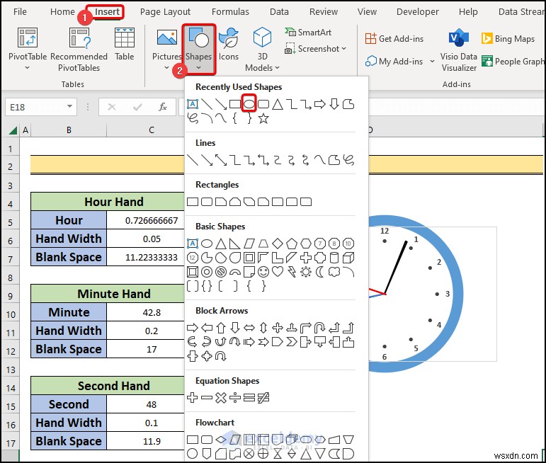 Excelでリアルタイムのアナログ時計を作る方法|初心者向けステップバイステップガイド