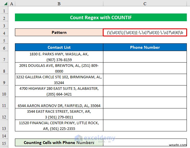 ExcelのCOUNTIF関数と正規表現でパターンをカウントする方法【ステップバイステップ完全ガイド】