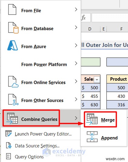 Excelで完全外部結合(Full Outer Join)を行う方法|Power Queryを使ったステップバイステップガイド