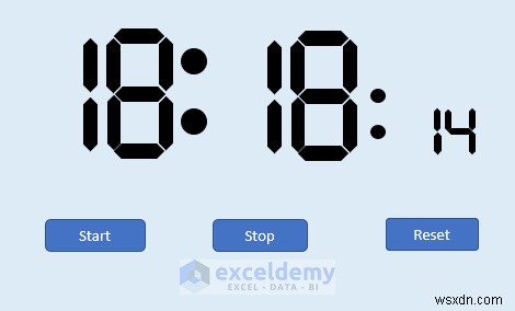 Excelでデジタル時計を作成する方法:VBAと数式を使った2つの簡単なテクニック