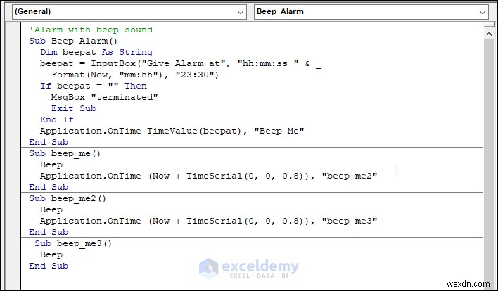 Excelで目覚まし時計を設定する方法｜VBAマクロで実現する3つの簡単テクニック
