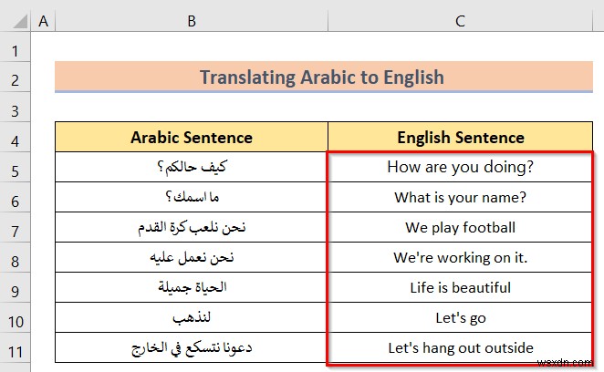 Excelでアラビア語を英語に翻訳する方法:誰でもできるステップバイステップガイド