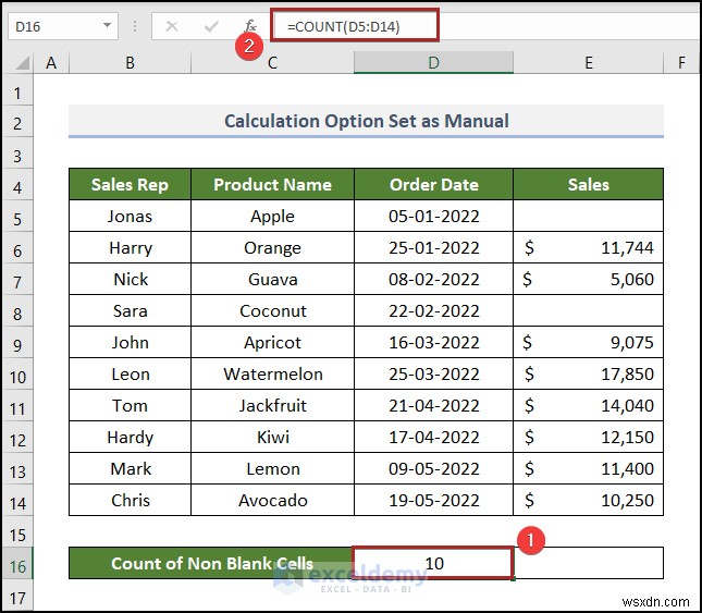 ExcelのCOUNT関数が動かない?よくある原因4つと簡単な対処法