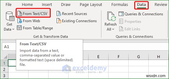 ExcelでVCF（vCard）ファイルを開く2つの簡単な方法【テキストウィザード＆Power Query】