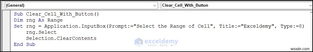 Excelのセルをワンクリックでクリア!VBAボタン作成の4ステップ