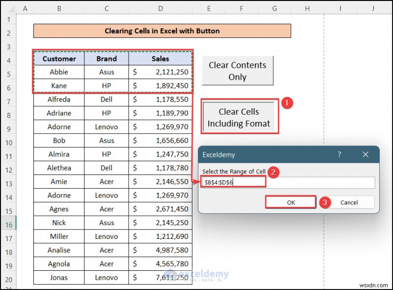 Excelのセルをワンクリックでクリア!VBAボタン作成の4ステップ