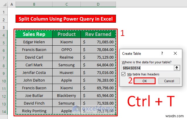 【保存版】Power QueryでExcelの列を分割する5つの簡単な方法