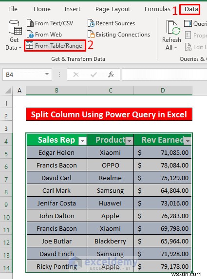 【保存版】Power QueryでExcelの列を分割する5つの簡単な方法