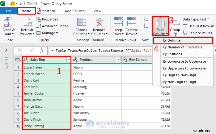 【保存版】Power QueryでExcelの列を分割する5つの簡単な方法