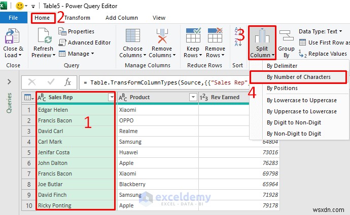 【保存版】Power QueryでExcelの列を分割する5つの簡単な方法
