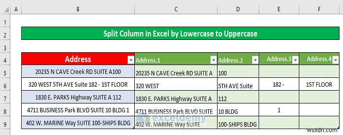 【保存版】Power QueryでExcelの列を分割する5つの簡単な方法
