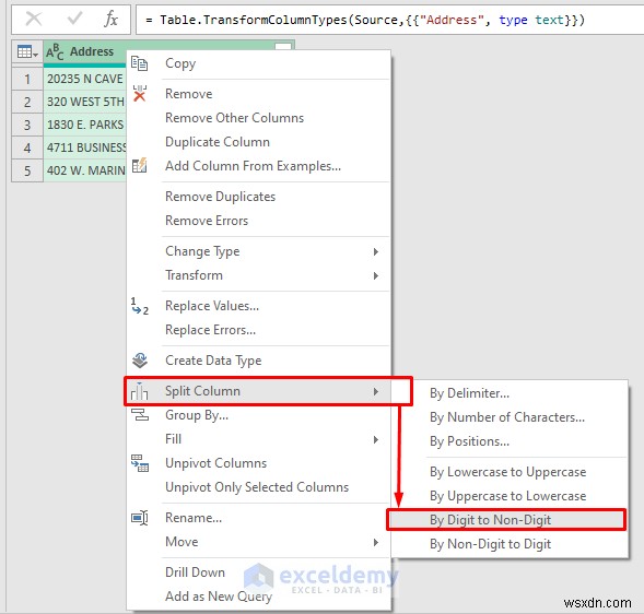 【保存版】Power QueryでExcelの列を分割する5つの簡単な方法