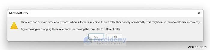 Excelの循環参照を解消する2つの簡単な方法
