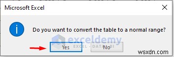 Excelのテーブルをすばやく削除する6つの簡単な方法