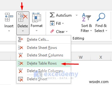 Excelのテーブルをすばやく削除する6つの簡単な方法
