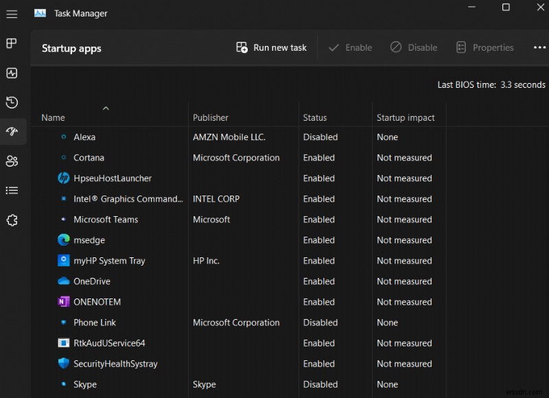 Windows 11タスクマネージャーで「表示するスタートアップ項目がありません」と出る場合の対処法