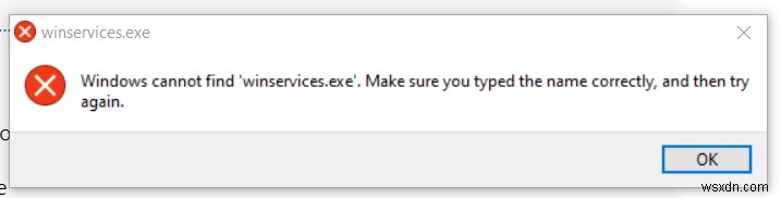Windowsで「Winservices.exe」エラーを修正する方法：ステップバイステップ完全ガイド