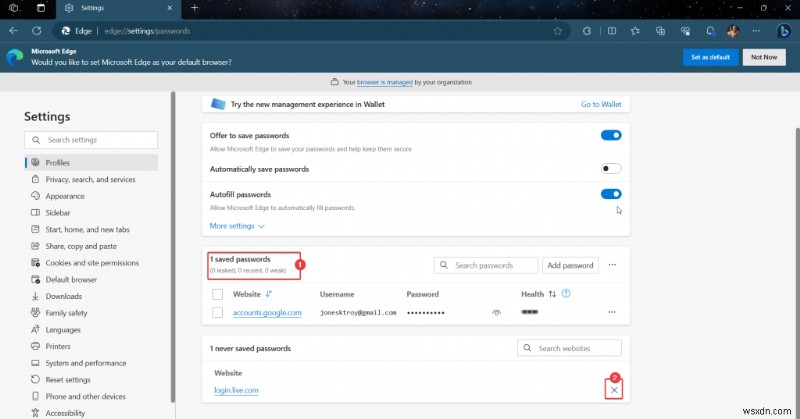Windows 11/10でMicrosoft Edgeがパスワードを保存・記憶しないときの対処法