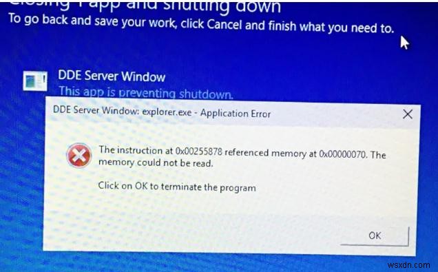 【解決法】Windowsで「DDEサーバーウィンドウ」エラーが出てシャットダウンできないときの対処法