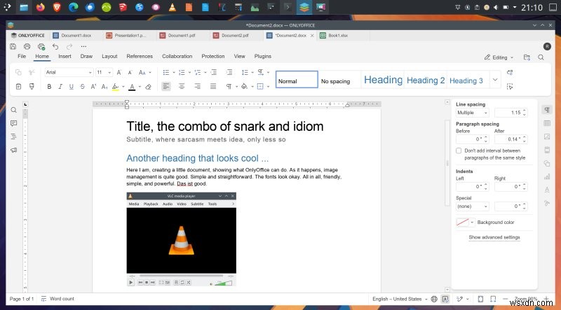OnlyOffice Desktop Editors 9 徹底レビュー ― Microsoft Office の最良の代替品になるか?