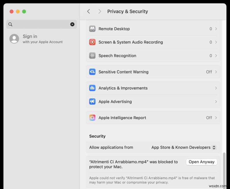 macOSでMP4再生時にマルウェア警告が出る問題の解決法|簡単トラブルシューティングガイド
