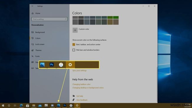 Windows10でタスクバーの色を変更する方法 