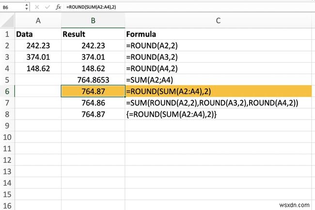 ExcelでROUND関数とSUM関数を組み合わせる方法 