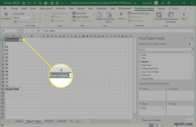 Excelでレポートを作成する方法 