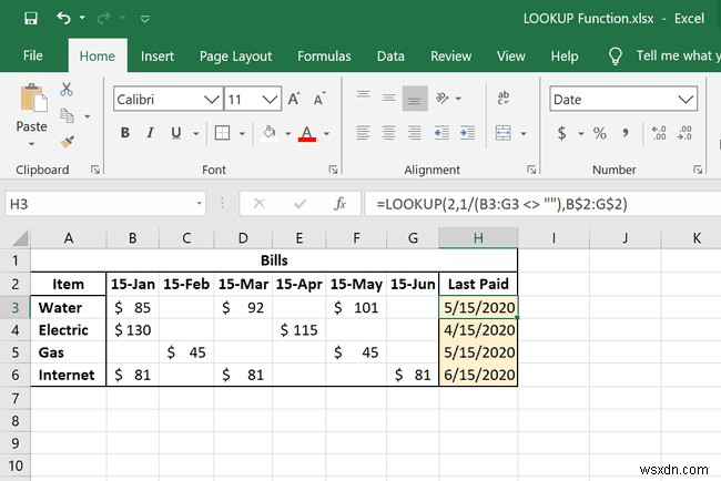 ExcelでLOOKUP関数を使用する方法 