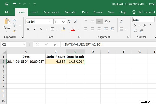 ExcelのDATEVALUE関数の使用方法 