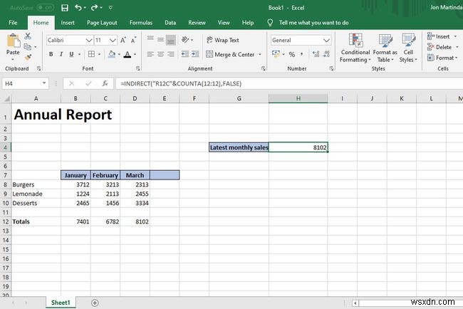 Excelで間接関数を使用する方法 