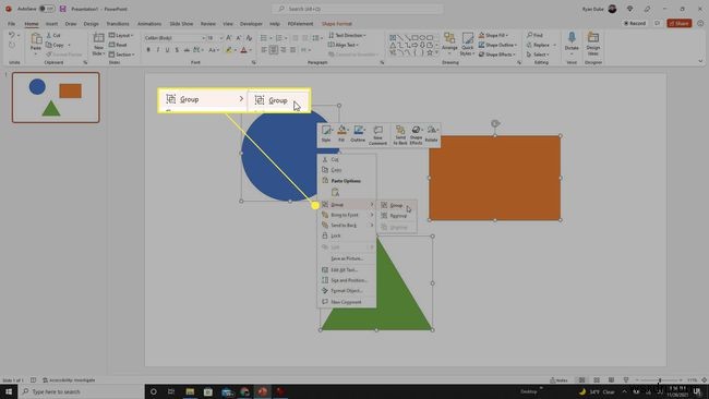 PowerPointでオブジェクトをグループ化する方法 