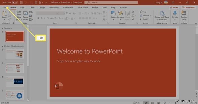 PowerPointで1ページに複数のスライドを印刷する方法 