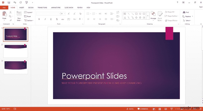 PowerPointプレゼンテーションフォントが変更されないようにする 