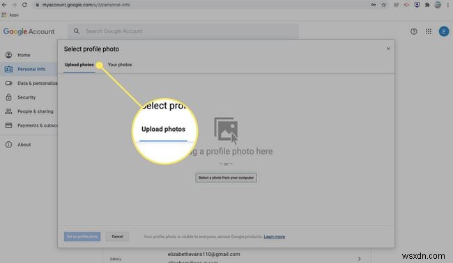 Googleプロフィール写真を変更する方法 