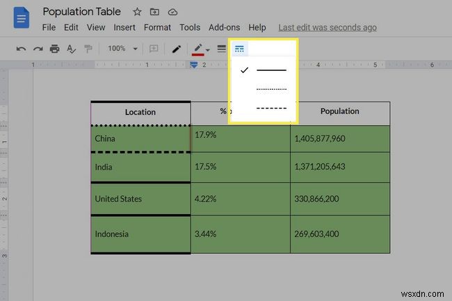 Googleドキュメントでテーブルを作成する方法 