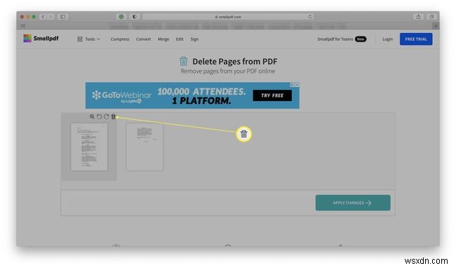 PDFのページを削除する方法 