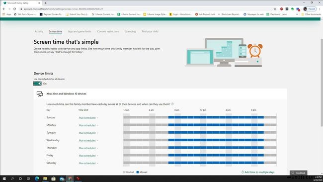 Microsoftファミリーセーフティアプリの使用方法 