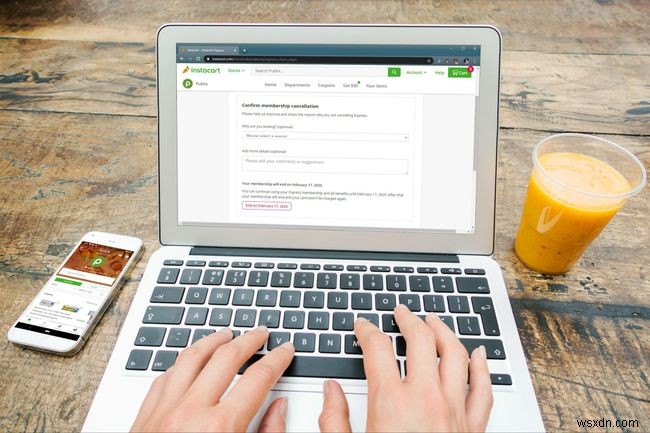 Instacartの注文、メンバーシップ、無料トライアルをキャンセルする方法