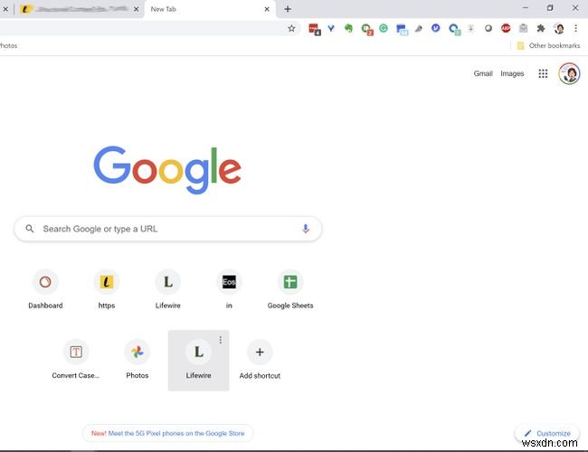 GoogleChromeで新しいタブのショートカットを削除する方法 