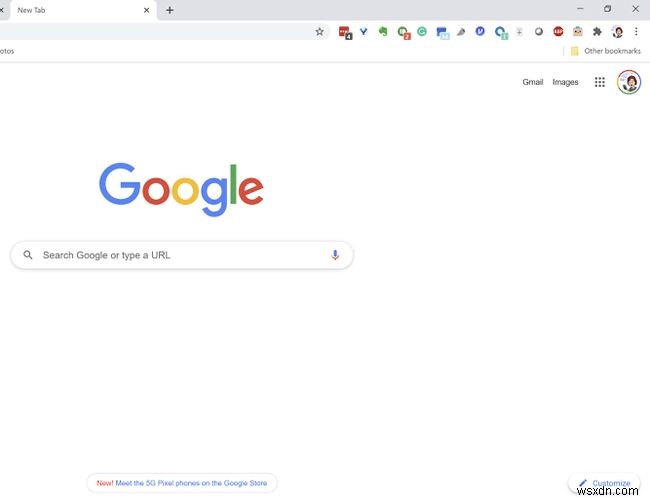 GoogleChromeで新しいタブのショートカットを削除する方法 