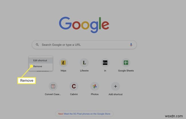 GoogleChromeで新しいタブのショートカットを削除する方法 