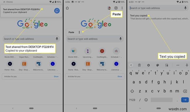 AndroidでGoogleChromeクリップボード共有を使用する方法 