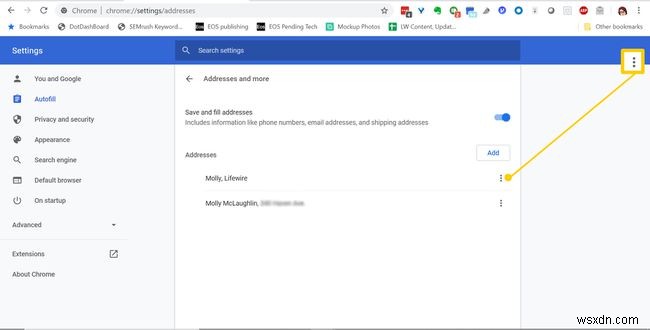 Chromeのオートフィル設定を管理する方法 