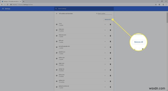 ChromeでCookieとキャッシュをクリアする方法 