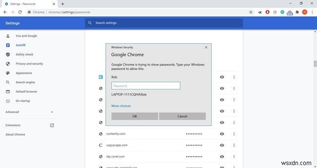 Chromeでパスワードを表示する方法 