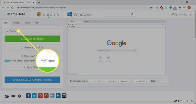 GoogleChromeテーマを作成する方法 