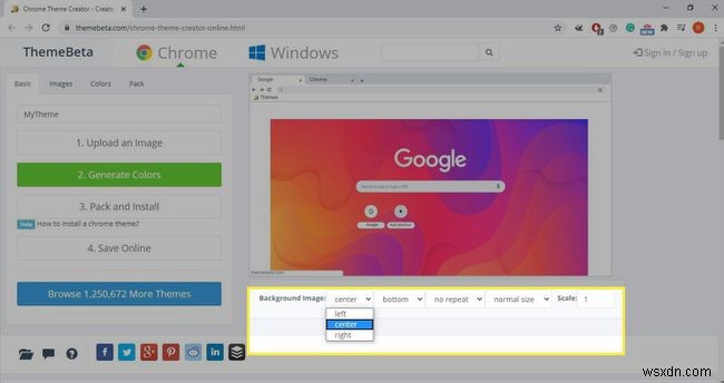 GoogleChromeテーマを作成する方法 