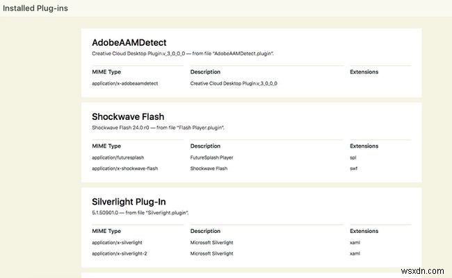 SafariWebブラウザでプラグインを管理する方法 